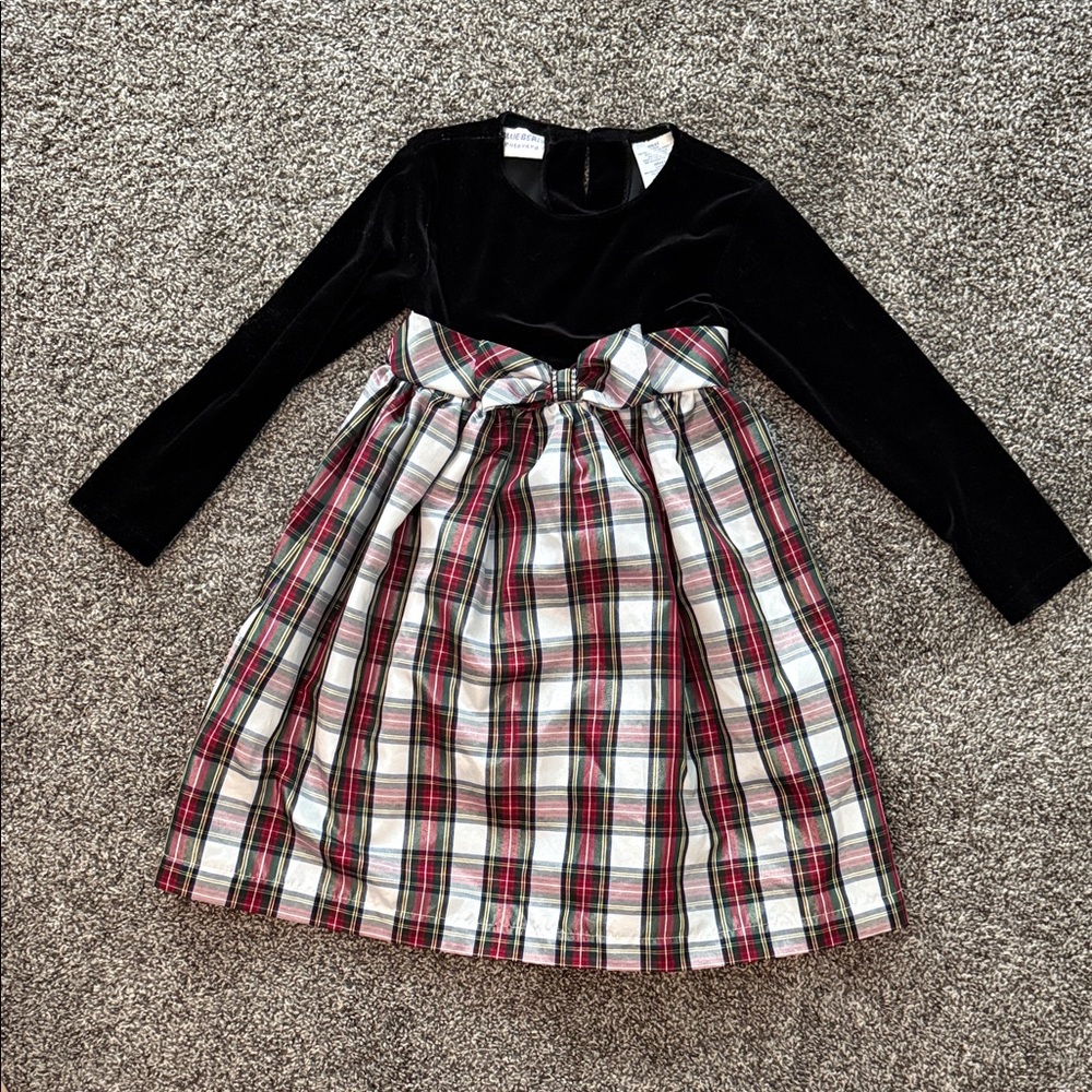 Blueberi Boulevard Velvet Christmas Dress
